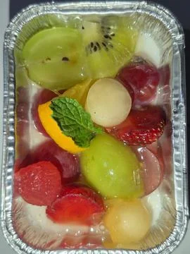 Fruit pudding Stock Photos