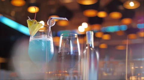 Fruit punch Cocktail Red wine Stock Footage 66420008