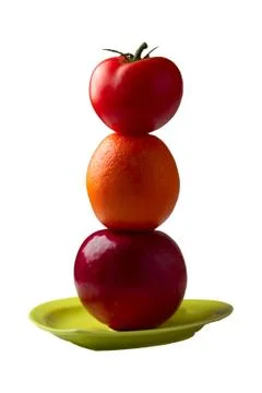 Fruit Pyramid Stock Photos