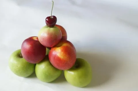 Fruit pyramid Stock Photos
