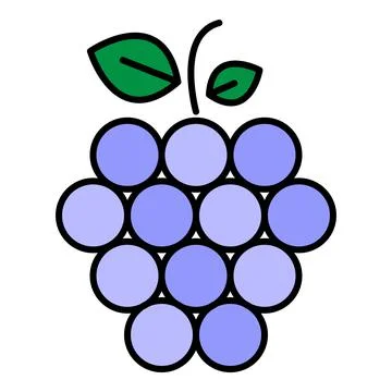 Fruit raspberry icon color outline vector Stock Illustration