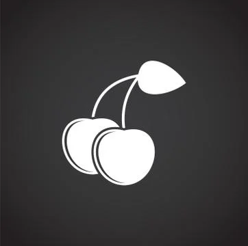 Fruit related icon on background for graphic and web design. Creative Stock Illustration