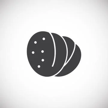 Fruit related icon on background for graphic and web design. Creative Stock Illustration