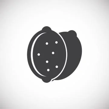 Fruit related icon on background for graphic and web design. Creative Stock Illustration