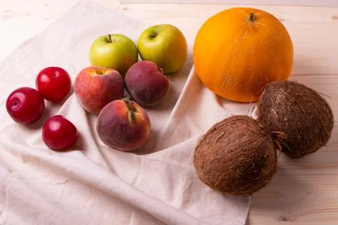 Fruit on rustic backgroud Foto stock
