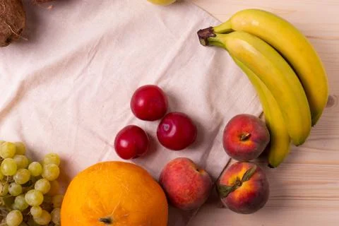 Fruit on rustic backgroud Foto stock