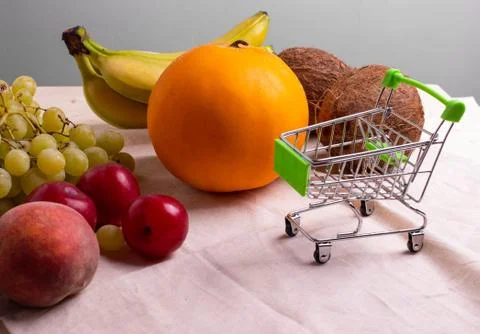 Fruit on rustic backgroud Foto stock