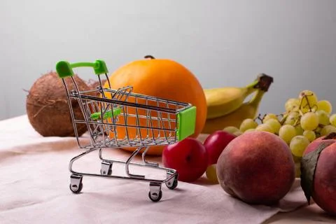 Fruit on rustic backgroud Foto stock