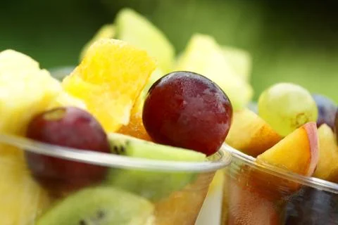 Fruit salad detail Stock Photos