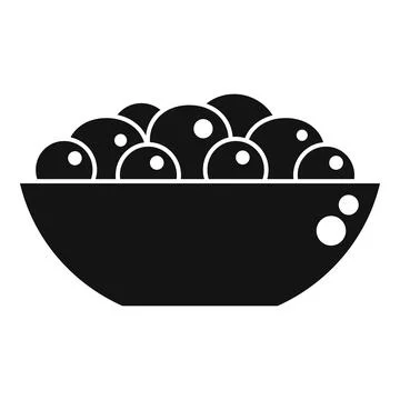 Fruit salad icon simple vector. Fresh food Stock Illustration