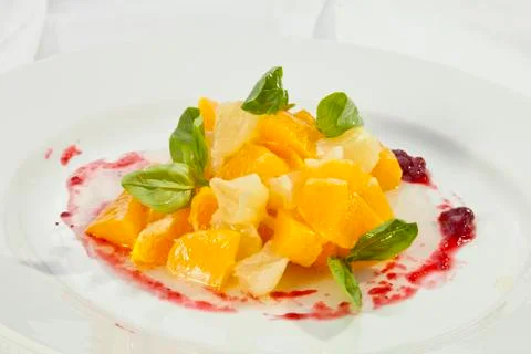 Fruit salad orange grapefruit 스톡 사진