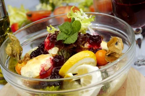 Fruit salad Stock Photos