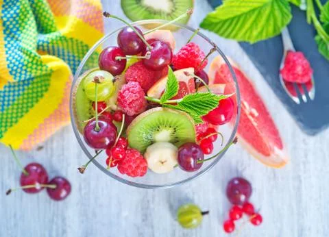 Fruit salad Stock Photos