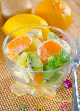 Fruit salad Stock Photos