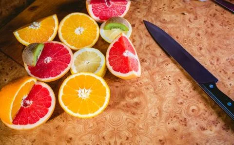 Fruit salad, sliced fruit Stock Photos