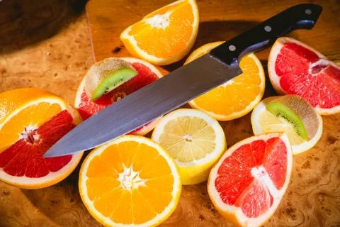 Fruit salad, sliced fruit Stock Photos