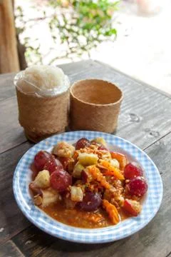 Fruit salads thai Stock Photos