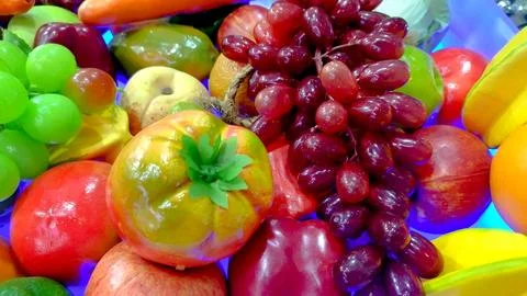 Fruit sample at food exhibition Photos
