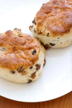 Fruit scones Stock Photos