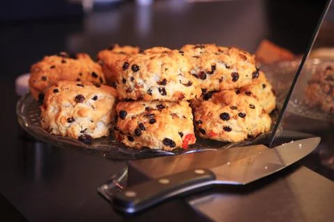 Fruit scones Stock Photos