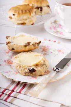 Fruit scones Stock Photos