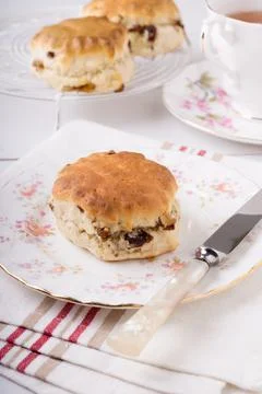 Fruit scones Stock Photos