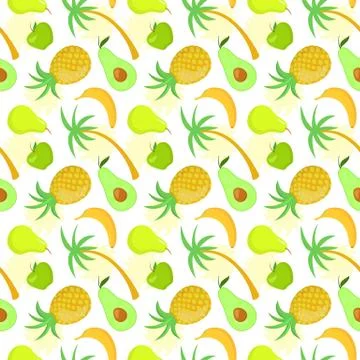 Fruit seamless pattern Stock Illustration