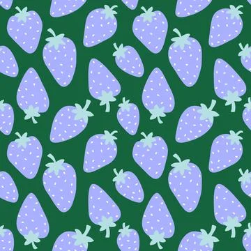 Fruit seamless strawberry pattern for fabrics and textiles and packaging 스톡 일러스트