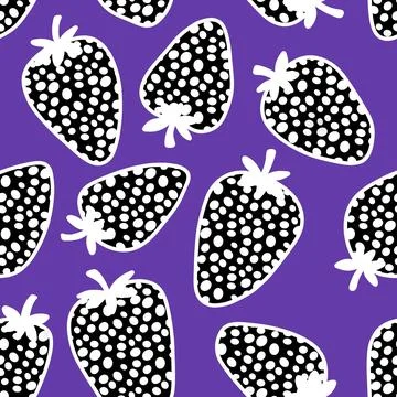 Fruit seamless strawberry pattern for fabrics and textiles and packaging 스톡 일러스트