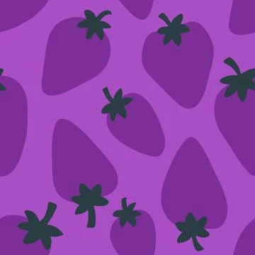 Fruit seamless strawberry pattern for fabrics and textiles and packaging Stock Illustration