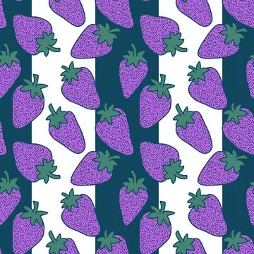 Fruit seamless strawberry pattern for fabrics and textiles and packaging Stock Illustration