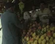 Fruit seller in market SD Footage