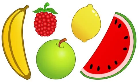 Fruit set 2 Stock Illustration