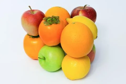 Fruit set isolated Stock Photos