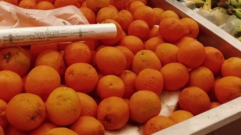 Fruit in the shop window Stock Footage 77688906