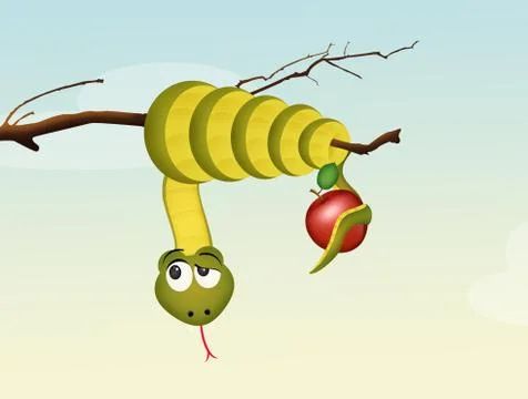 The fruit of sin Stock Illustration