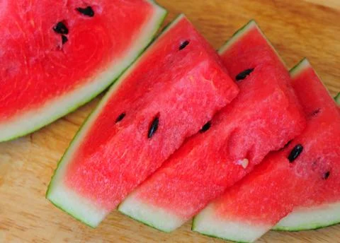 Fruit - Sliced watermelon Stock Photos