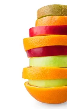 Fruit slices Stock Photos