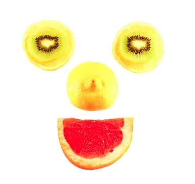 Fruit smiling face Foto stock
