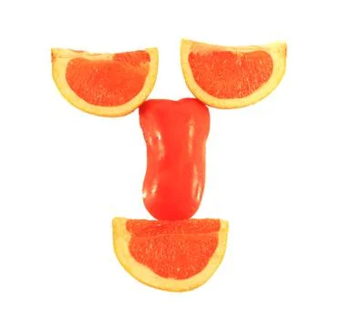 Fruit smiling face Foto stock