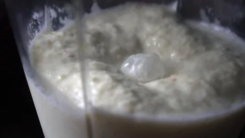 Fruit smoothie in a blender Stock Footage 114629439