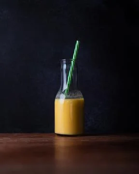 Fruit smoothie in isolation Stock Photos