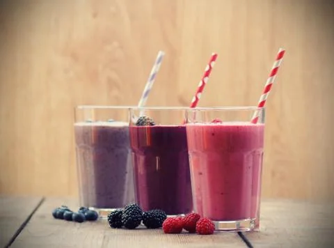 Fruit smoothies Stock Photos