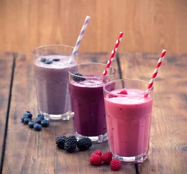 Fruit smoothies Stock Photos