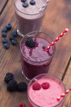 Fruit smoothies Stock Photos