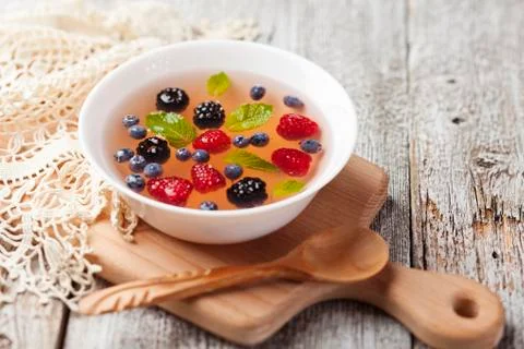 Fruit soup Stock Photos