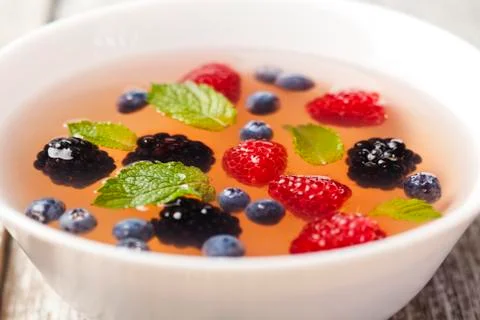 Fruit soup Stock Photos