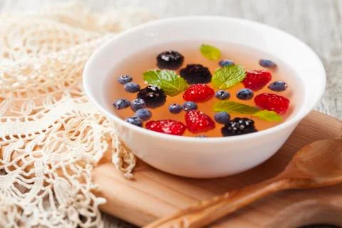 Fruit soup Stock Photos
