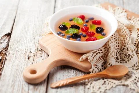 Fruit soup Stock Photos