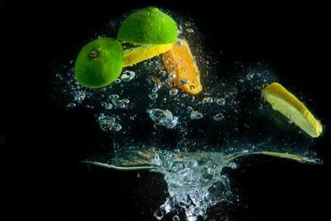 Fruit splash Stock Photos